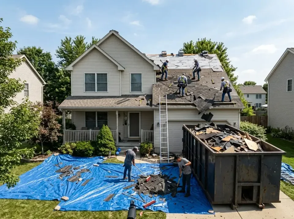 roof-replacement-debris-remova-004 — frequently asked questions, Cheapest Dumpster Rentals in Burns Harbor, IN